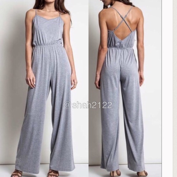Jumpsuit Wide Leg Pants Romper Jumper Dress - Picture 2 of 5